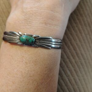 Silver and Turquoise Bracelet